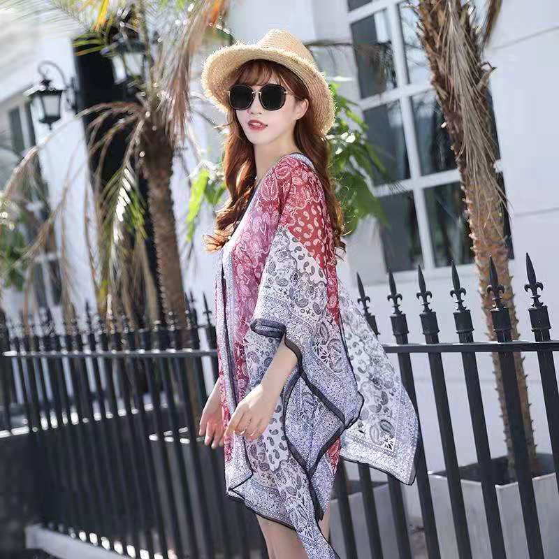 Style-No:WZXCGS0832Very good quality Polyester summer poncho for women