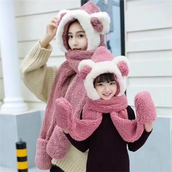 scarf hats gloves set(Xiaochenggushi)